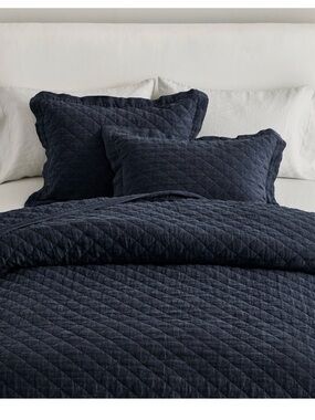 Pottery Barn Belgian Flax linen diamond sham